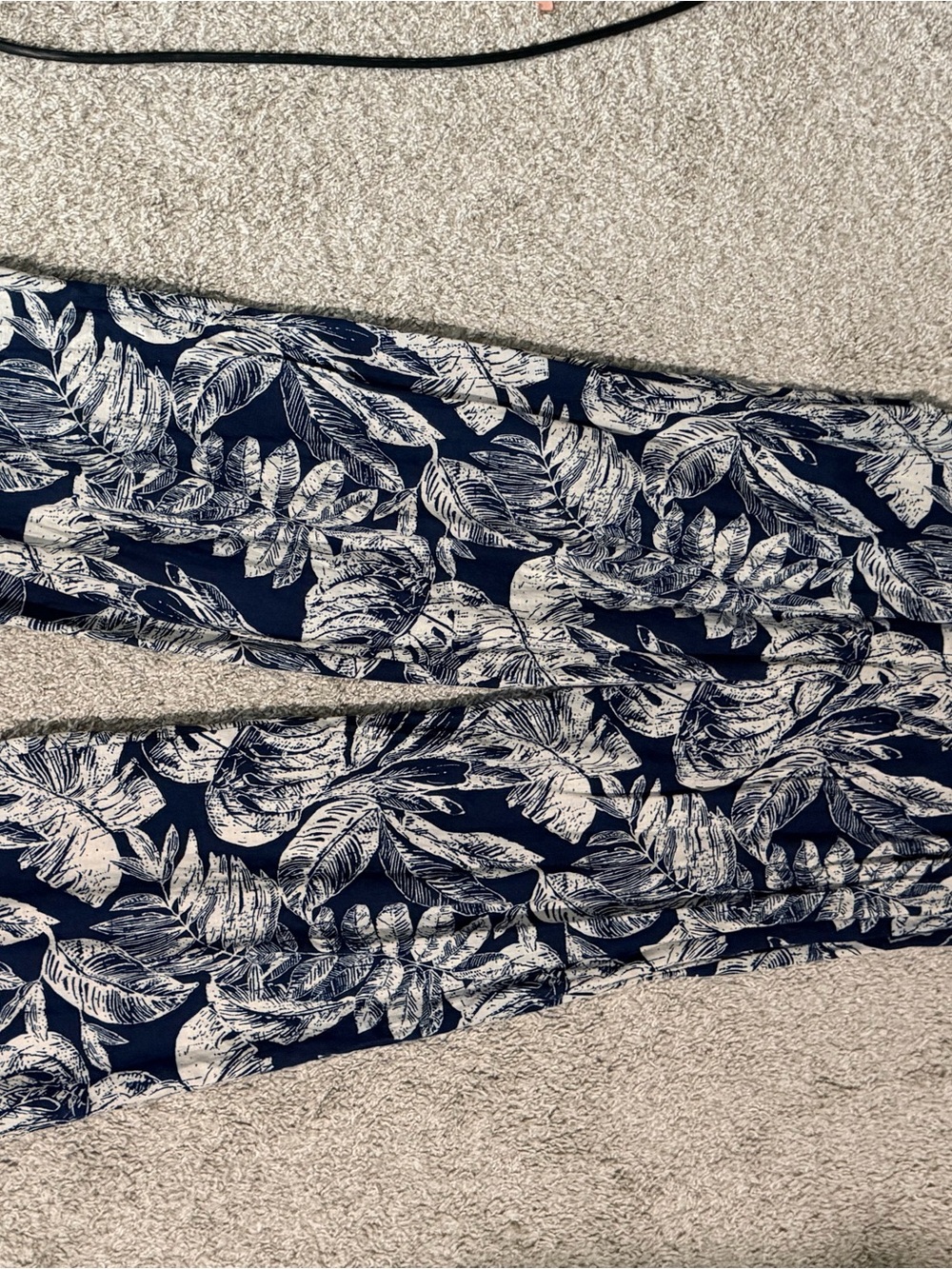 Panamá Jack Small Navy and White Tropical Print Pants